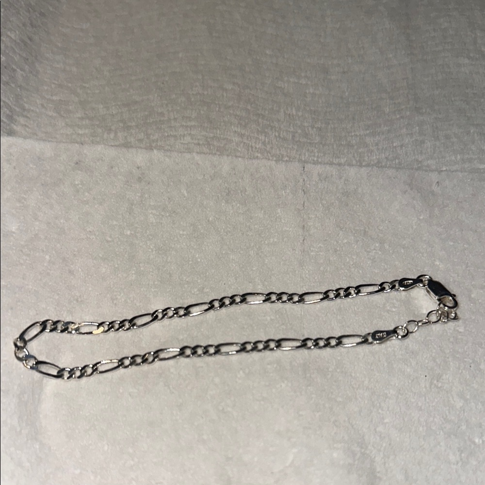 Elegant Silver Italy 925 Chain Bracelet